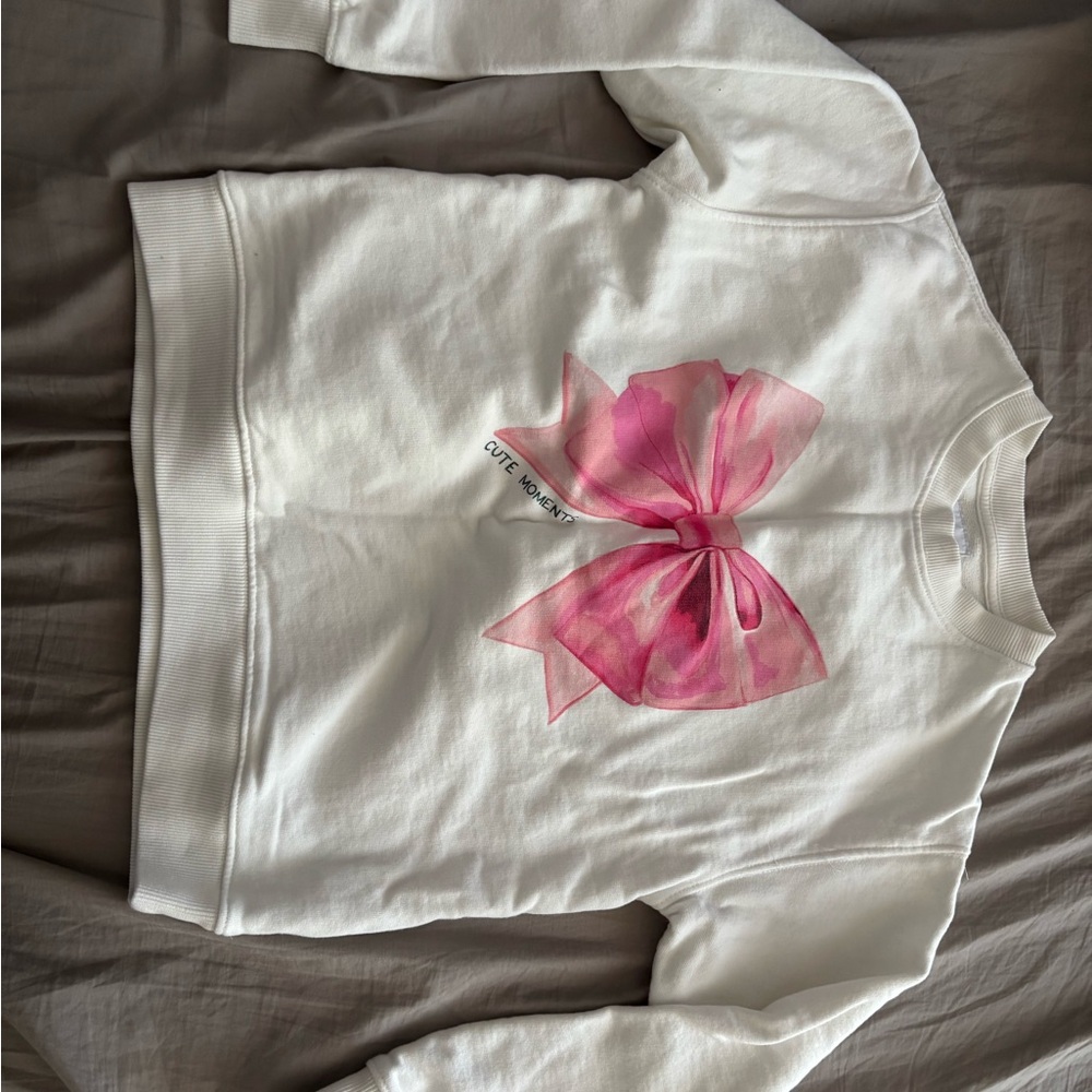 Zara Kids White Sweatshirt